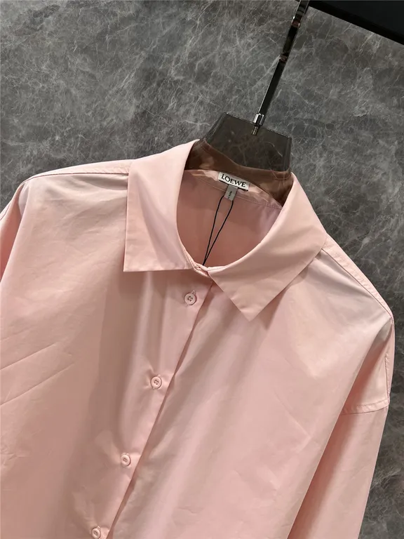 Loewe Irregular Pink Loose Shirt